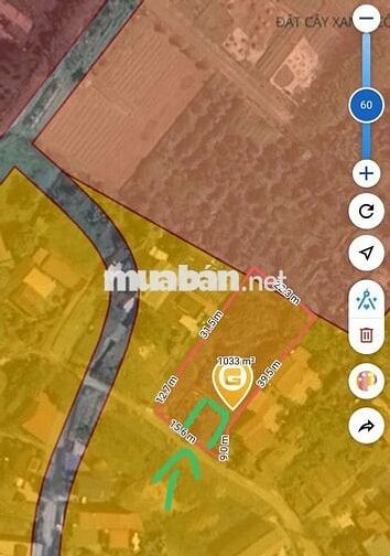 2.4x tỷ 102m full thổ cư 2 mặt tiền rất đẹp, đường thông Nội Bài