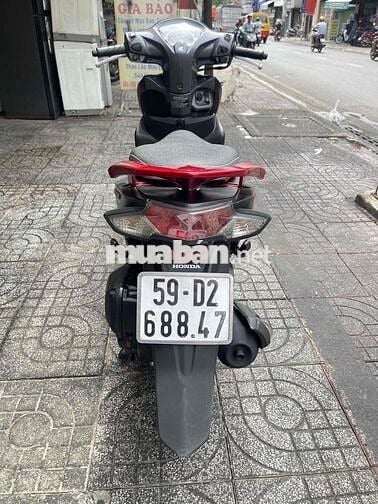 Honda Vision 2018 khoá SMK màu xám đen