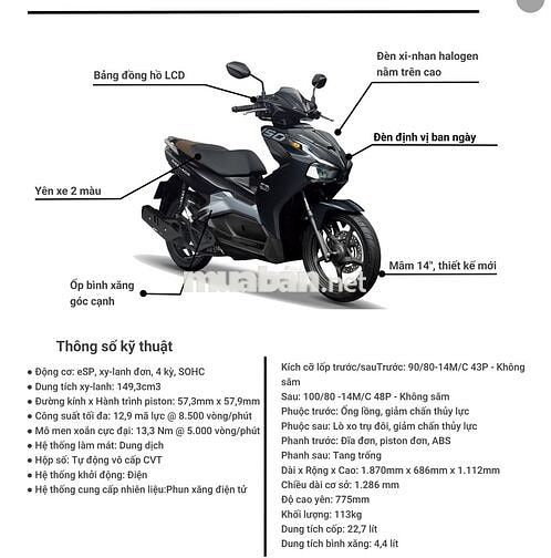 Honda AirBlade 150cc 2020 Xanh Xám đen