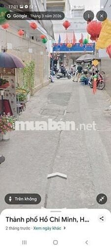 Nhà hẻm lớn Hồ Văn Huê khu dân trí cao