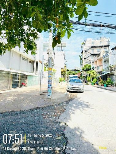 Bán đất thổ cư Góc 2 mặt tiền đường số 3, KDC Nam Hùng Vương, An Lạc