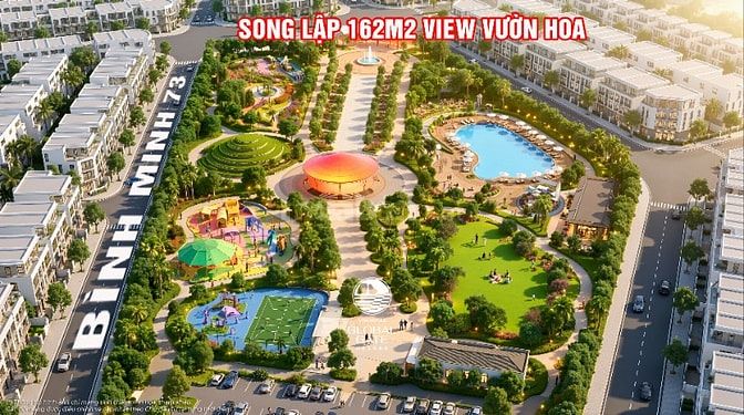 Siêu phẩm biệt thự song lập view vườn hoa Vịnh Bình Minh 1 162m2