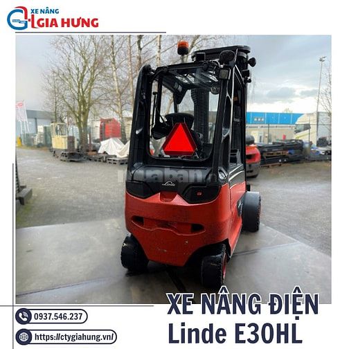 🛻XE NÂNG ĐIỆN LINDE 3 TẤN – GIẢI PHÁP NÂNG HẠ HIỆU QUẢ CHO KHO XƯỞNG