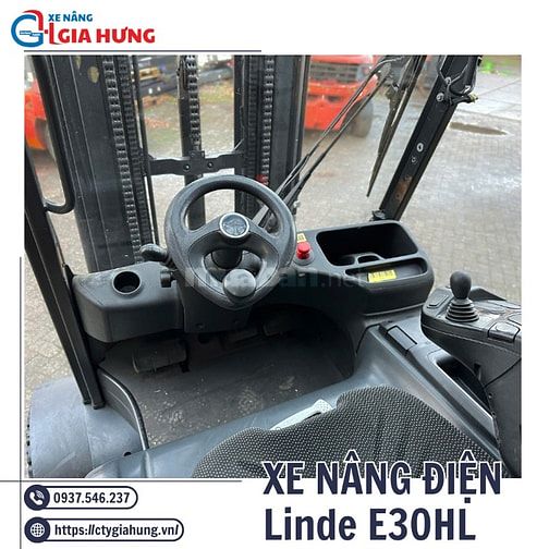 🛻XE NÂNG ĐIỆN LINDE 3 TẤN – GIẢI PHÁP NÂNG HẠ HIỆU QUẢ CHO KHO XƯỞNG