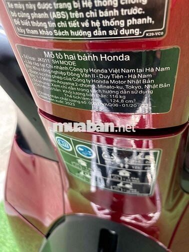 Honda SH Mode Đỏ đen