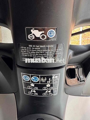 Honda SH Mode ABS 2025 Cao Cấp Bạc Nhám Chạy 1.500