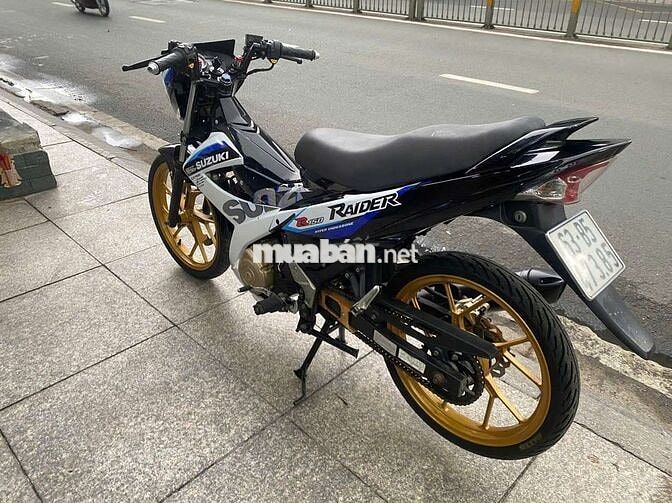 Suzuki Raider 2016 Đen trắng xanh