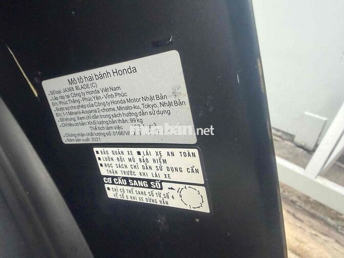 Honda Blade 2021 Đỏ đen 7165 km