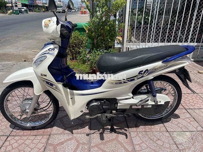 SYM Angela 50cc 2017 Trắng Xanh biển 65 chính chủ
