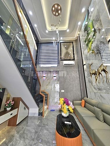 Nhà 5 tầng full nội thất - hẻm xe hơi Tân Thới Nhất 05, Quận 12, 4x13m