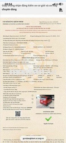 Chevrolet Spark Đỏ