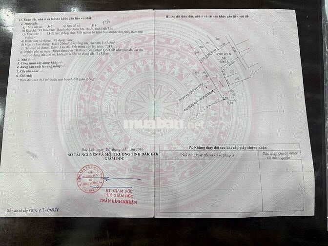 Cần bán gấp đất quốc lộ 14. hoà phú
