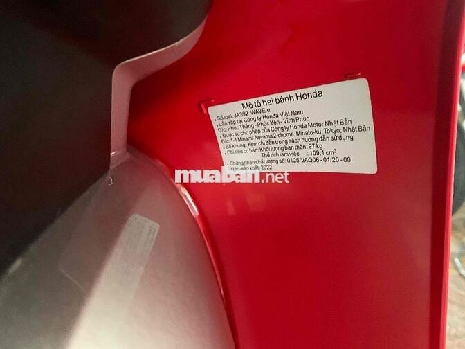 Honda Wave Alpha 2022 Đỏ