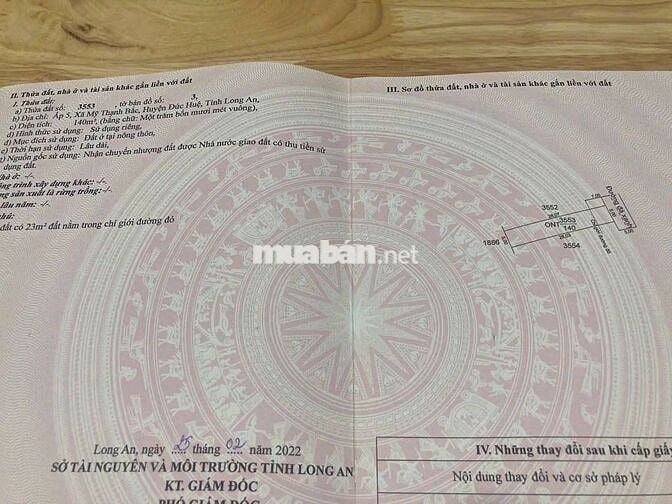 Đất thổ cư đường công cộng 7 mét.