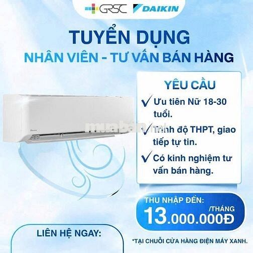 Cơ hội làm việc cùng DAIKIN