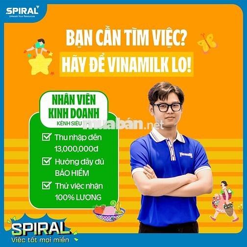 CAN LỘC ĐANG RẤT CẦN NVKD THỊ TRƯỜNG SIÊU THỊ