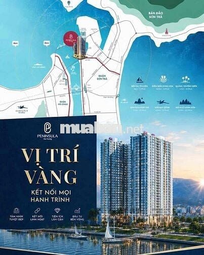🔥 Vốn 1 Tỷ 6 Nhận Ngay Suất Ngoại Giao 2PN Peninsula Sông Hàn - Sổ Hồn