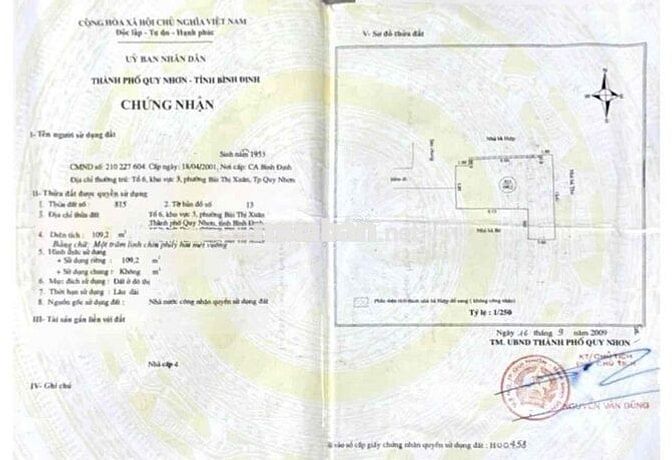 Nhà Đường Âu Cơ - Chợ Phú Tài - Phường Quy Nhơn Tây