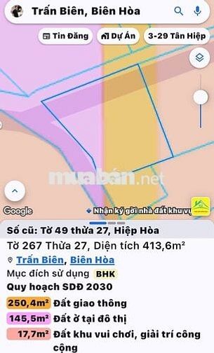 BÁN ĐẤT HIỆP HÒA – TRẤN BIÊN, BIÊN HÒA