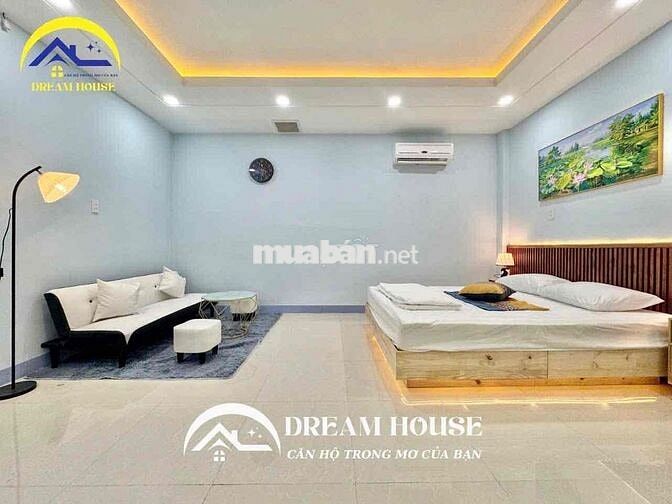 CĂN HỘ STUDIO RỘNG RÃI AN NINH CAO NGAY NGÃ TƯ BỐN XÃ NHÀ MỚI THOÁNG