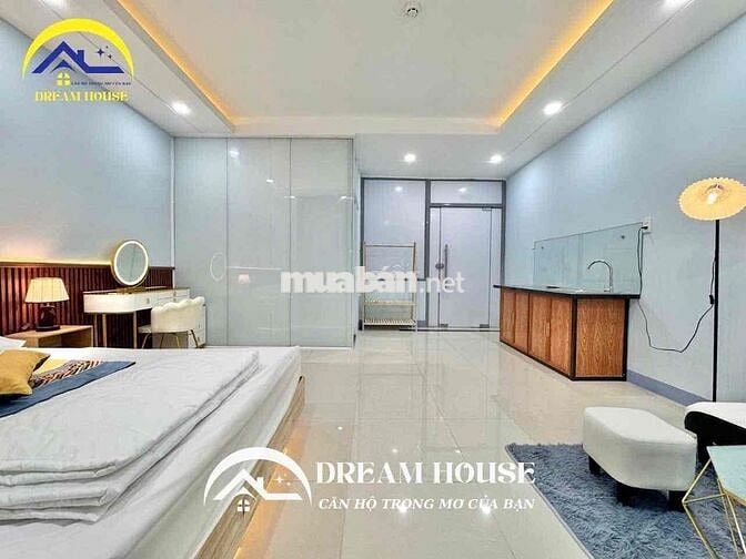 CĂN HỘ STUDIO RỘNG RÃI AN NINH CAO NGAY NGÃ TƯ BỐN XÃ NHÀ MỚI THOÁNG