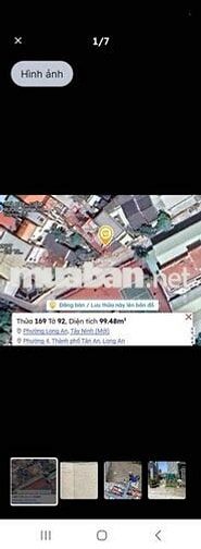 Bán Đất full thổ cư 100m2 khu dân cư đông đúc ,hẻm xe hơi thông thoáng