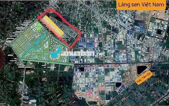Bán nền 5x25 KDC Tân Đức - Gần chợ Đức Hoà - Giá 1tỷ490triệu