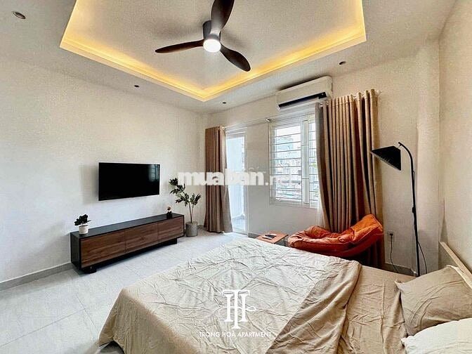 Mới 100% 1 phòng ngủ ban công 45m2 khu cầu Thị Nghè sát Hoàng Sa Q1 Q3