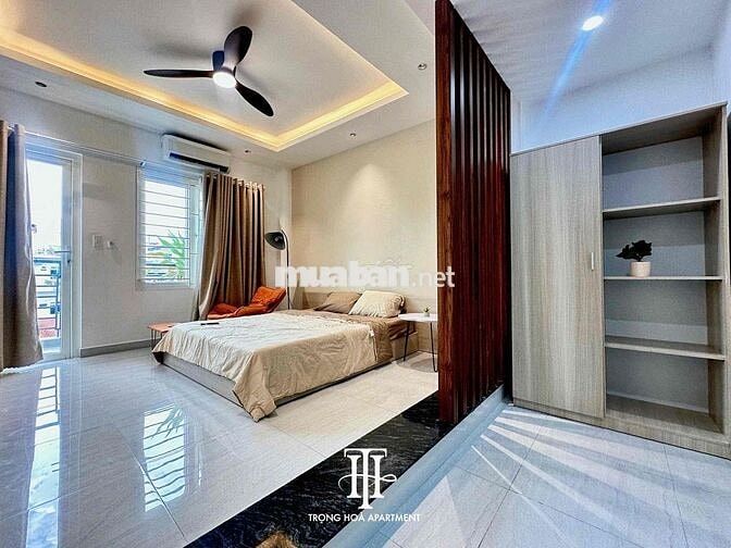 Mới 100% 1 phòng ngủ ban công 45m2 khu cầu Thị Nghè sát Hoàng Sa Q1 Q3
