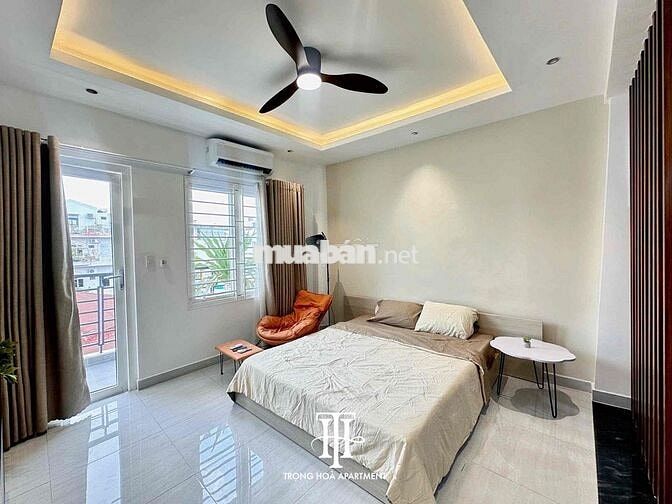 Mới 100% 1 phòng ngủ ban công 45m2 khu cầu Thị Nghè sát Hoàng Sa Q1 Q3