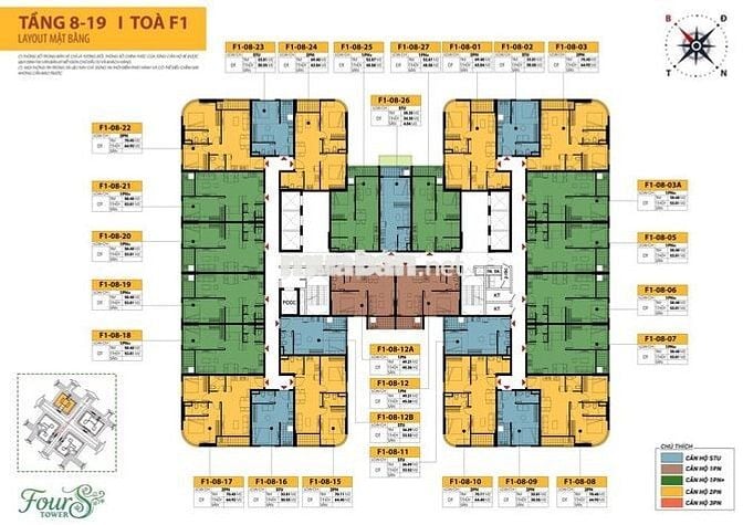 Căn hộ sân vườn 1PN+1 diện tích 98,2m2 chỉ thanh toán 70% nhận nhà