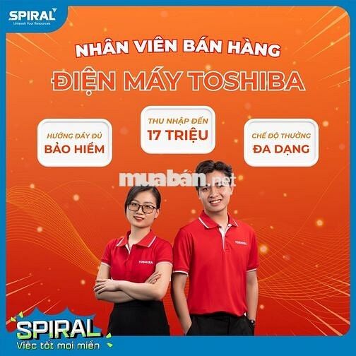 Nhân viên tư vấn bán hàng điện máy Toshiba