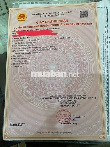 đất thổ cư chính chủ thiên lộc (kim chung đông anh )