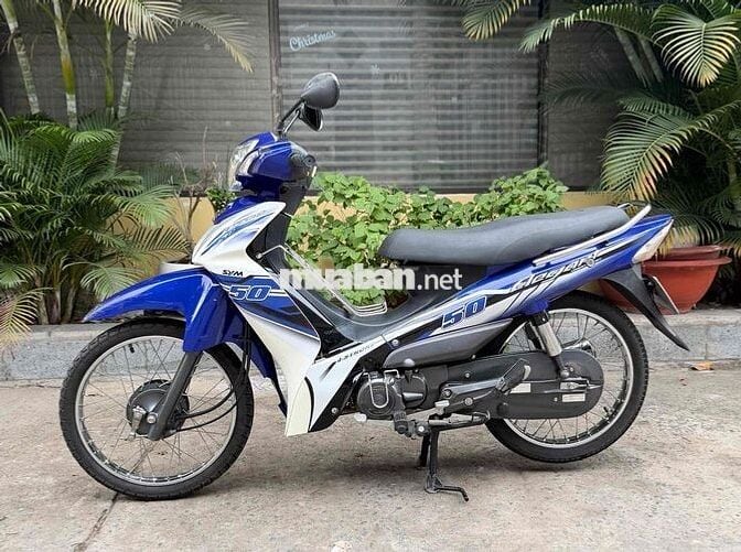 SYM Elegant 50cc 2014 Xanh trắng, biển Tây Ninh