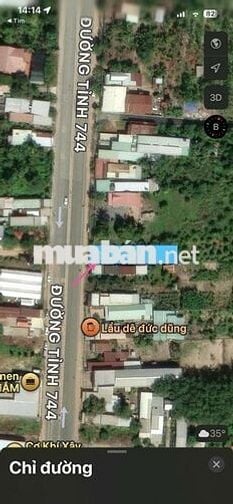 Chính chủ bán 442.3m2 đất mặt tiền ĐT 744, Thanh Tuyền, Dầu Tiếng