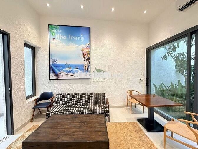 CHO THUÊ NHÀ SÂN VƯỜN MỚI XÂY 2 PHÒNG NGỦ FULL NỘI THẤT BẮC NHA TRANG
