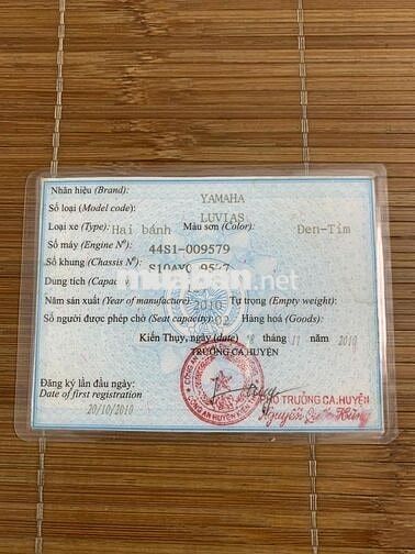 Bán xe ga chạy xăng Luvias giá 5tr2 gtdd