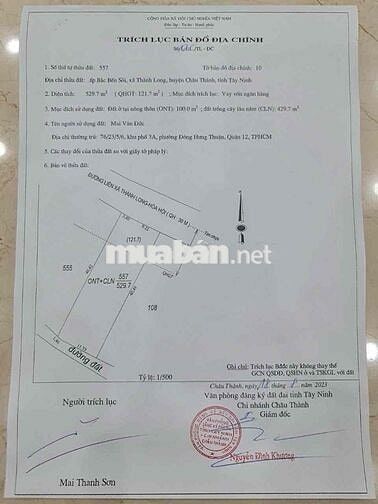 Bán đất nông nghiệp trong đó có 100m thổ cứ 💰 2 Tỷ 500 💰