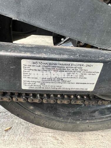 Yamaha Exciter 150 2016 Trắng đỏ