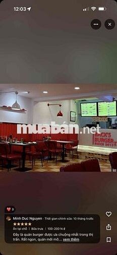 BACKS BURGER TUYỂN PHỤ BẾP