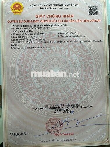 Bán Lô Đất Đường Hoà Phú 5 Sát Khu E Kim Long