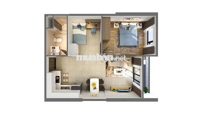 Bán căn 1N+ 47m2 full nội thất tại Vinhomes smart city. Giá 3,5 tỷ