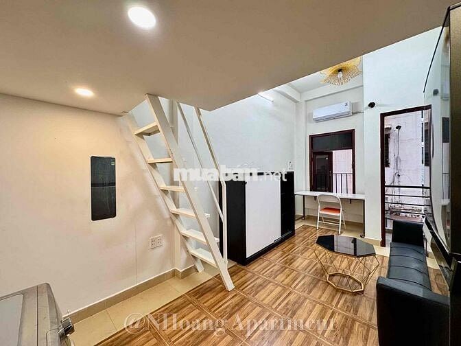 Cho Thuê Căn Hộ Gác Balcon 35m2 4ng3xe Ngay CV Lê Văn Tám Quận 1