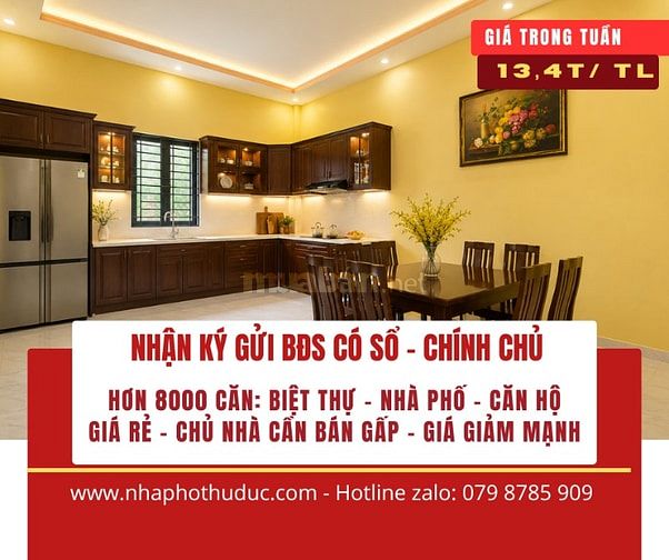 bán nhà phường hiệp bình thủ đức, bán gấp 13,4 tỷ/4T - LH 0798785909