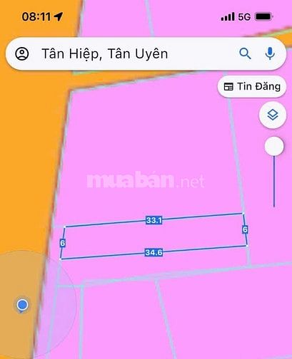 Mặt tiền 746 gần vòng xoay tân hiệp Giá 6,2 tỷ 