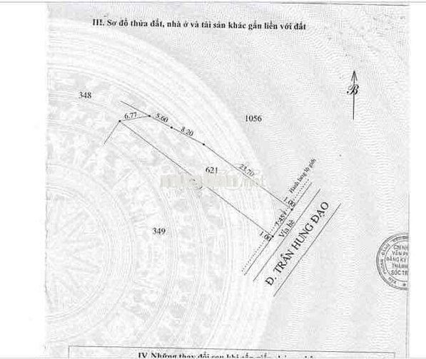 BÁN ĐẤT MẶT TIỀN ĐƯỜNG TRẦN HƯNG ĐẠO- CÓ SẴN KHO- ĐANG CHO THUÊ