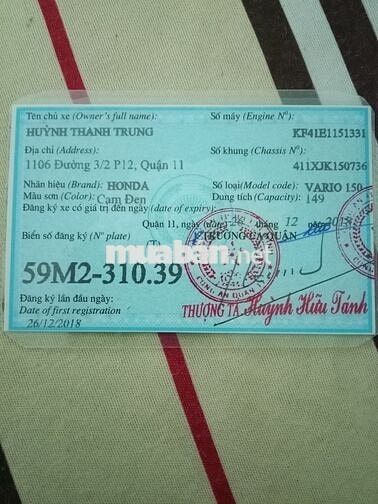 Honda Vario 2018 Đỏ cam đen