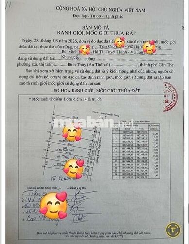 150m2 thổ cư đẹp vuông vức, giá rẻ nhất khu Nguyễn Thông, Bình Thủy