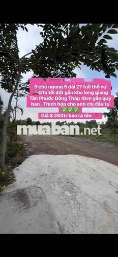 kẹt tiền nên bán  xe oto tới đất , vtri gần kcn long giang tân phước t