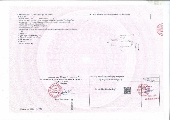 CẦN BÁN ĐẤT KDC 99,5M2-2 MẶT TIỀN TP HƯNG YÊN (GẦN CẦU HƯNG HÀ)